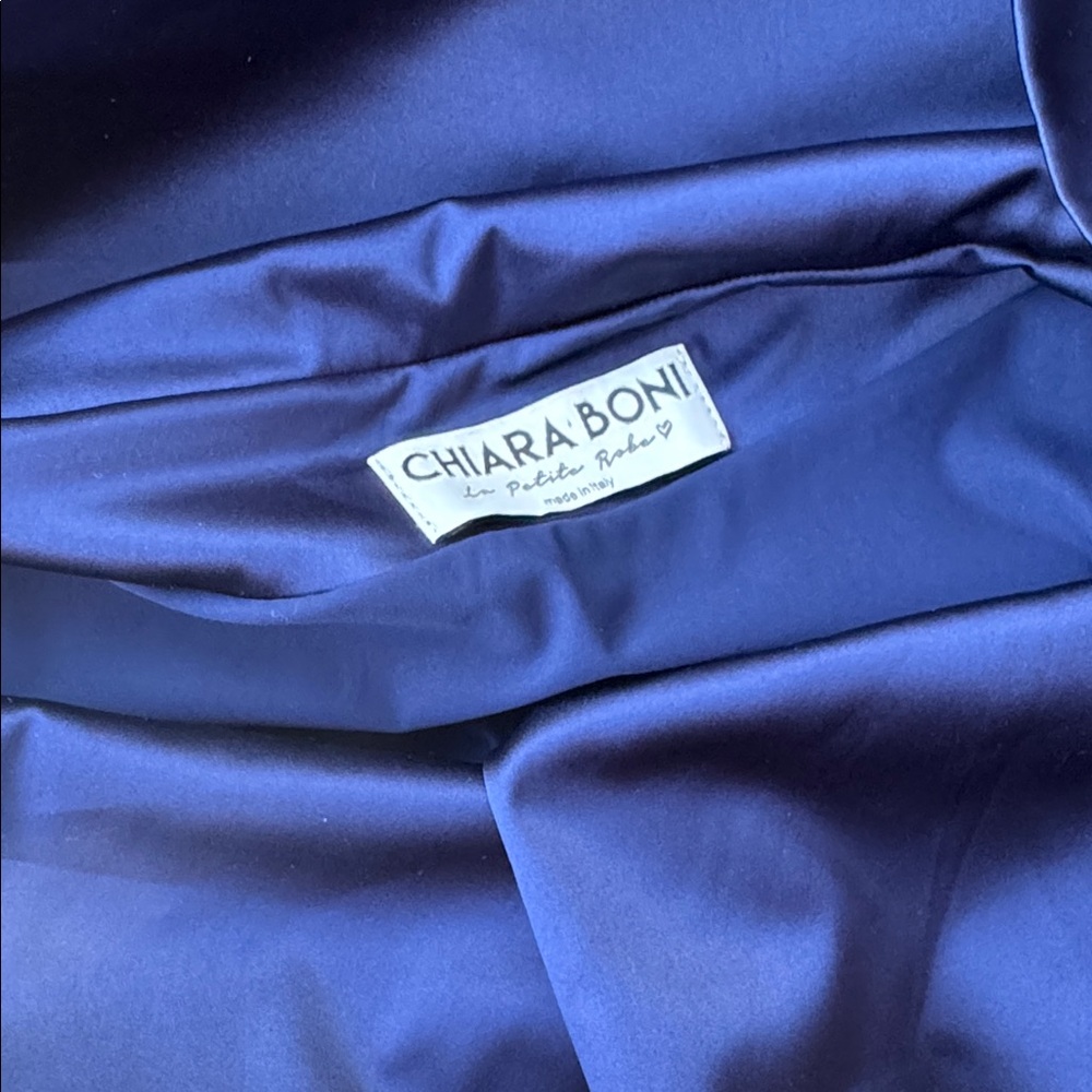 NEW Chiara Boni La Petite Robe Koppany Ruched Off the Shoulder Gown Sz 42 US 6 - Picture 10 of 11